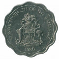 Багамские острова 10 центов 1980 год (без отметки МД)