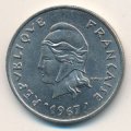 Французская Полинезия 20 франков 1967 год
