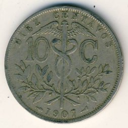 Боливия 10 сентаво 1907 год