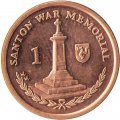Остров Мэн 1 пенни 2008 год - Военный мемориал в Сантоне