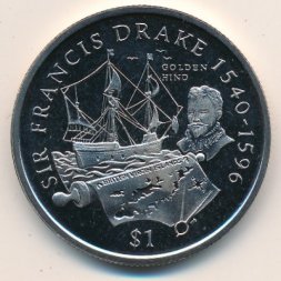 Виргинские острова 1 доллар 2004 год