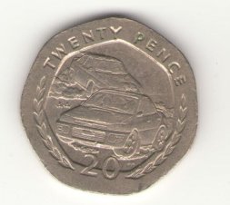 Остров Мэн 20 пенсов 1998 год