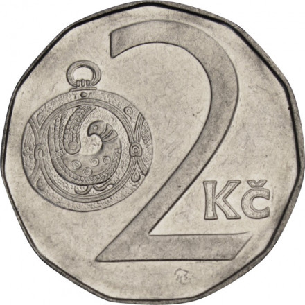 Чехия 2 кроны 1995 год