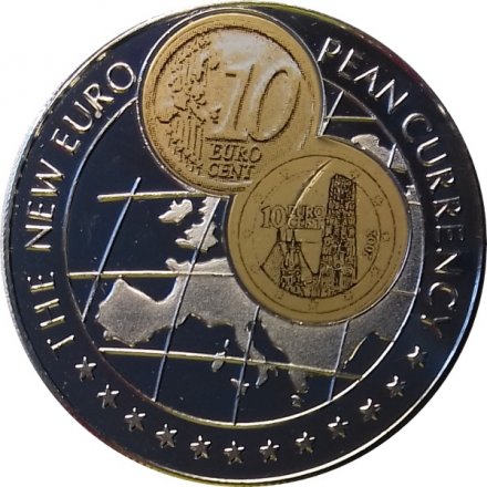 Уганда 1000 шиллингов 1999 год - Монеты ЕВРО. Австрия - 10 центов