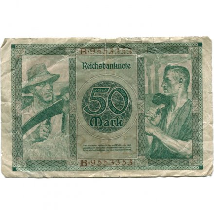 Германия (Веймарская Республика) 50 марок 1920 год - F