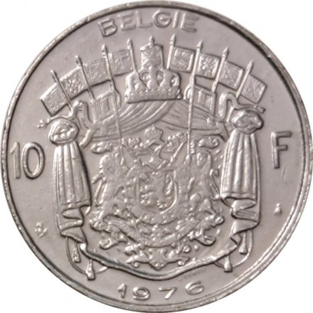 Бельгия 10 франков 1976 год BELGIE