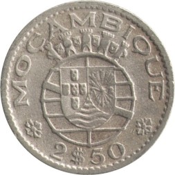Монета Мозамбик 2,5 эскудо 1955 год