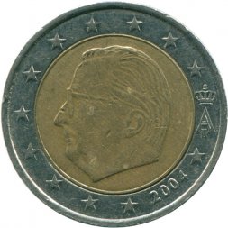 Бельгия 2 евро 2004 год - Альберт II (король Бельгии)