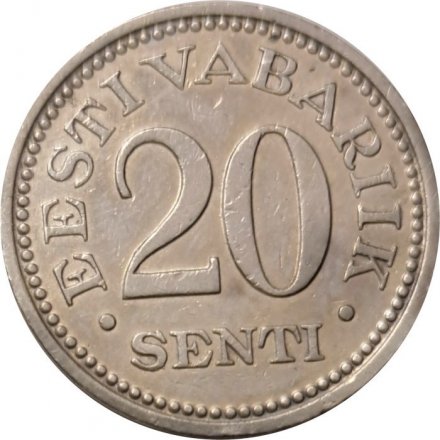 Эстония 20 сентов 1935 год