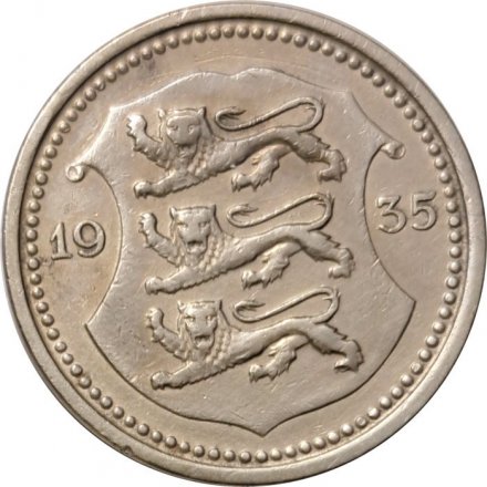 Эстония 20 сентов 1935 год