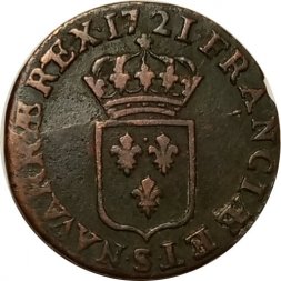 Франция 1 лиард 1721 год - Людовик XV