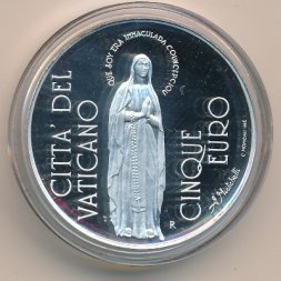 Ватикан 5 евро 2004 год