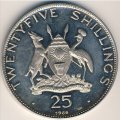 Уганда 25 шиллингов 1969 год