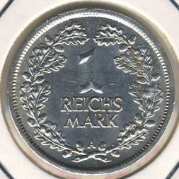 Веймарская республика 1 рейхсмарка 1926 год
