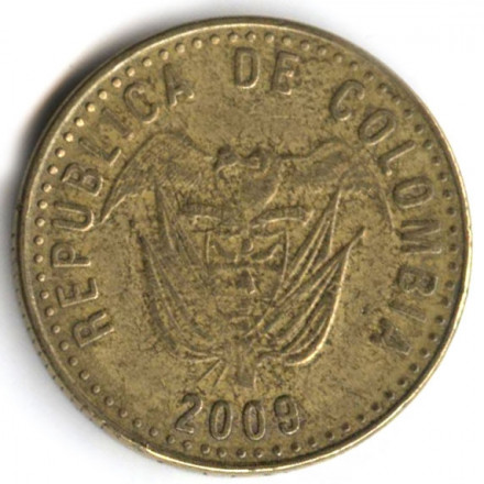 Колумбия 100 песо 2009 год