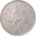 Великобритания 10 пенсов 2004 год