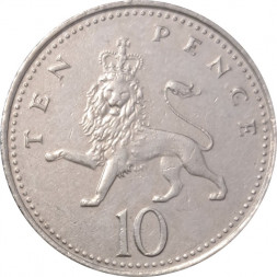 Великобритания 10 пенсов 2004 год