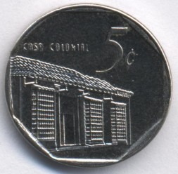 Монета Куба 5 сентаво 2013 год