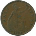 Великобритания 1/2 пенни 1929 год
