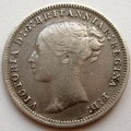 Великобритания 3 пенса 1878 год - Королева Виктория