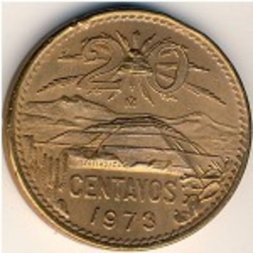 Мексика 20 сентаво 1973 год