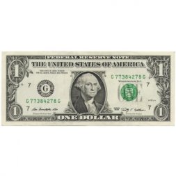 США 1 доллар 2009 год - G - VF+