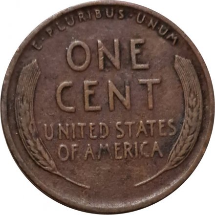 США 1 цент 1927 год - Wheat Penny, Линкольн (без отметки МД)