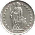 Швейцария 1 франк 1963 год