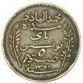 Тунис 5 сантимов 1903 год