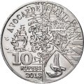 Жетон Остров Авокарде 10 рупий 2013 год. Серая рыба-ангел
