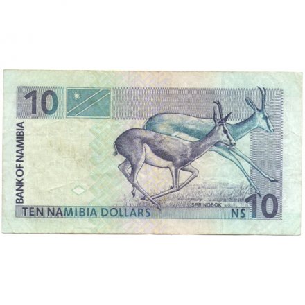 Намибия 10 долларов 2001 год - Газели - VF