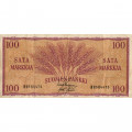 Финляндия 100 марок 1957 год (подписи: Лейнонен, Аспелунд) - VF