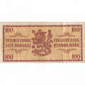 Финляндия 100 марок 1957 год (подписи: Лейнонен, Аспелунд) - VF
