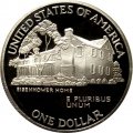 США 1 доллар 1990 год - 100 лет со дня рождения Эйзенхауэра (P)