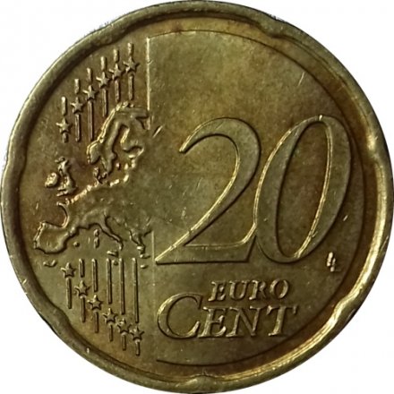 Германия 20 евроцентов 2008 год (J)
