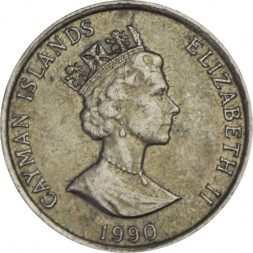 Каймановы острова 10 центов 1990 год