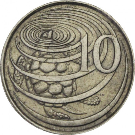 Каймановы острова 10 центов 1990 год