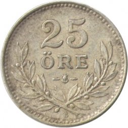 Швеция 25 эре 1930 год - Король Густав V