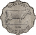 Гернси 3 пенса 1959 год