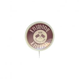 Значок-иголка Великобритания-СССР. English Сlub. Enjoying English