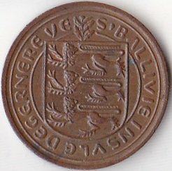 Гернси 1 пенни 1977 год Птица