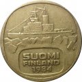 Финляндия 5 марок 1984 год - Ледокол &quot;Урхо&quot;