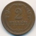 Венгрия 2 филлера 1929 год