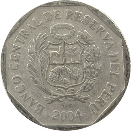 Перу 50 сентимо 2004 год