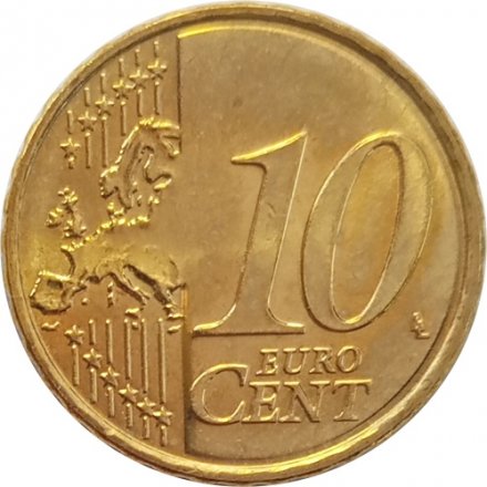 Литва 10 евроцентов 2017 год