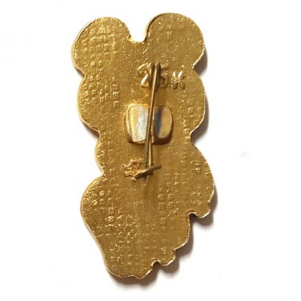 Значок. Олимпиада 1980 Москва. Олимпийский мишка (тип 3)