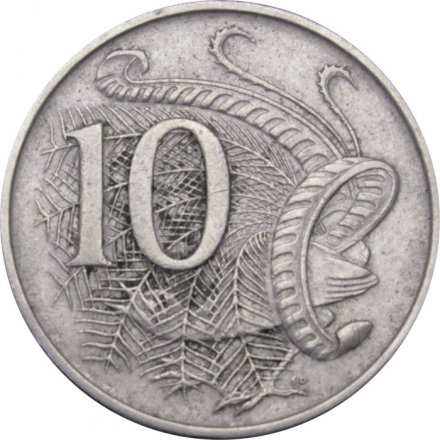 Австралия 10 центов 1968 год - Лирохвост