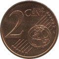 Испания 2 евроцента 2008 год - Кафедральный собор Сантьяго-де-Компостела
