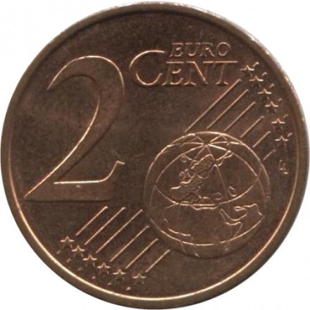 Испания 2 евроцента 2008 год - Кафедральный собор Сантьяго-де-Компостела