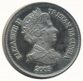 Тристан-да-Кунья 1 крона 2005 год - 60 лет Победе (танки)